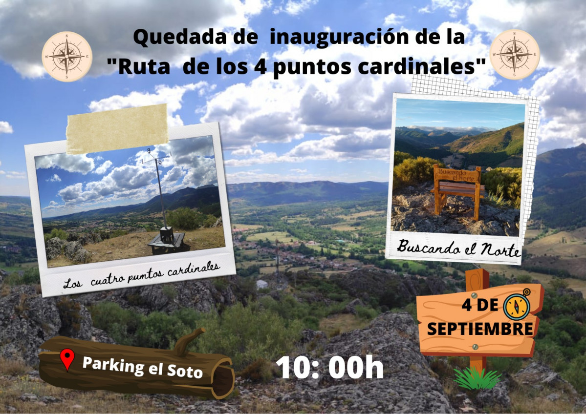 Ruta cuatro puntos cadinales bou00f1ar