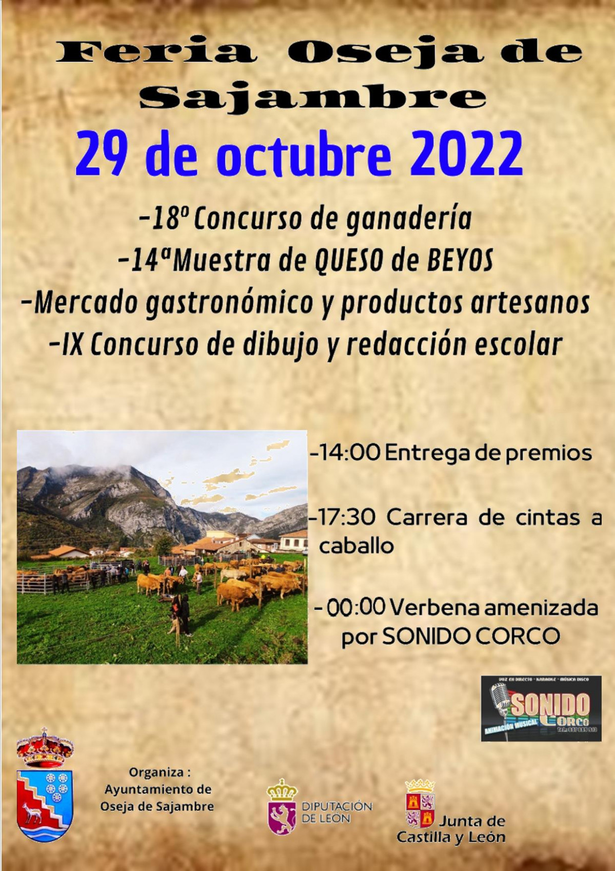 Cartel feria oseja 2022