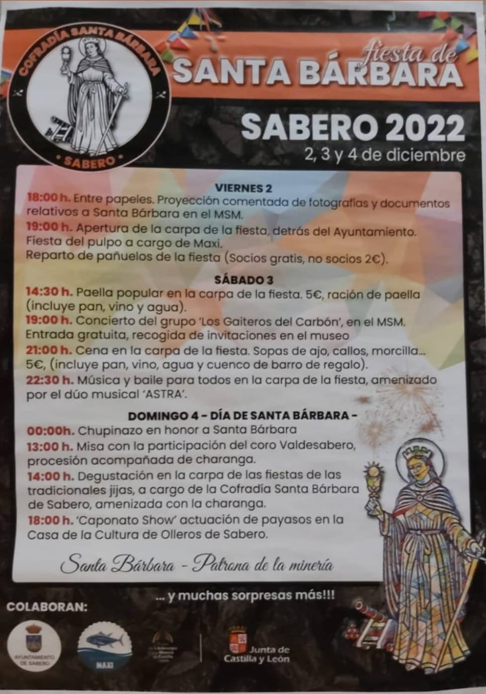 Cartel santa barbara sabero