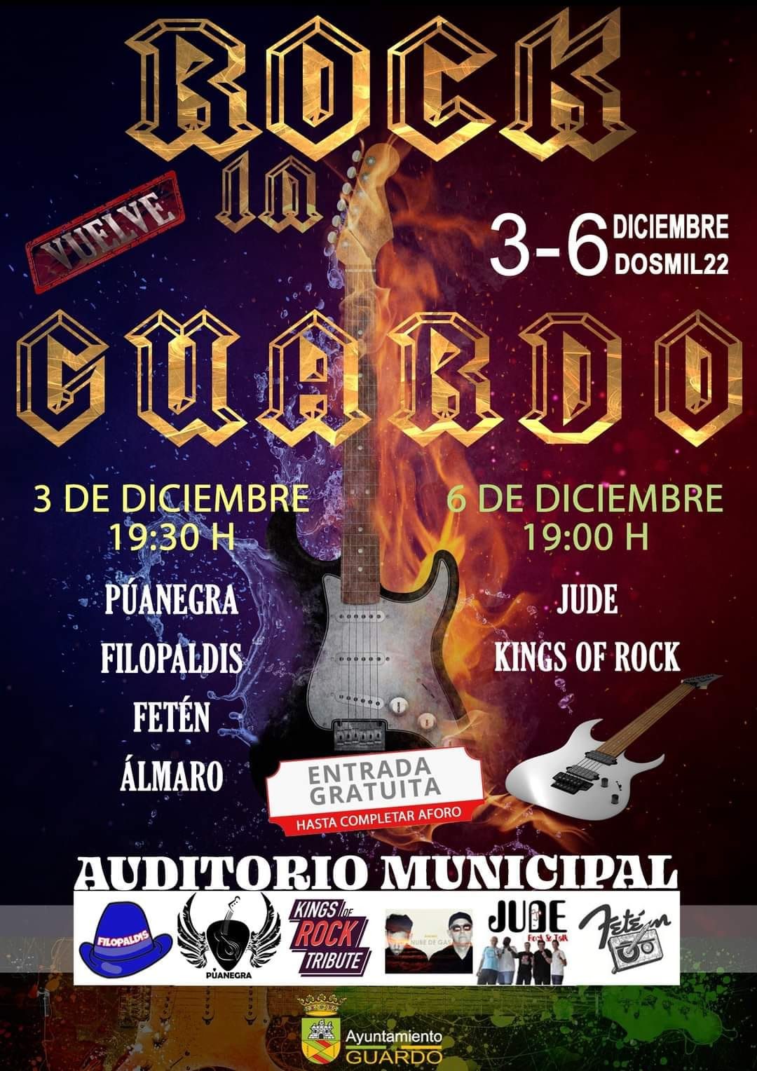 Cartel rock in guardo 2022