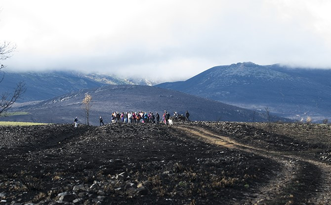 Marcha incendio teleno