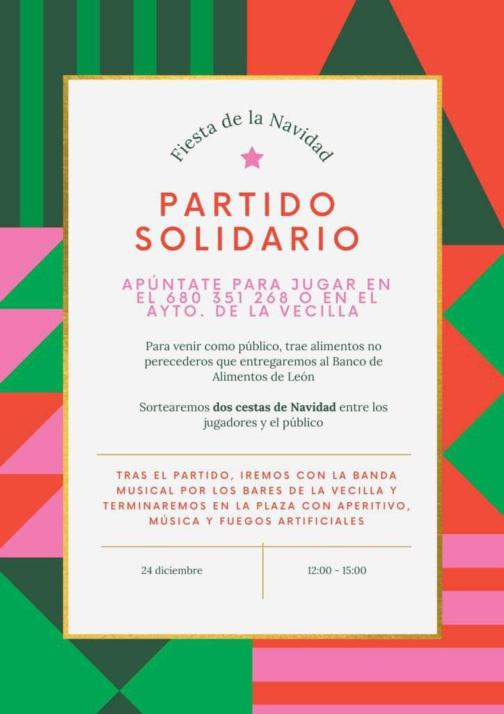 Cartel partido solidario la vecilla