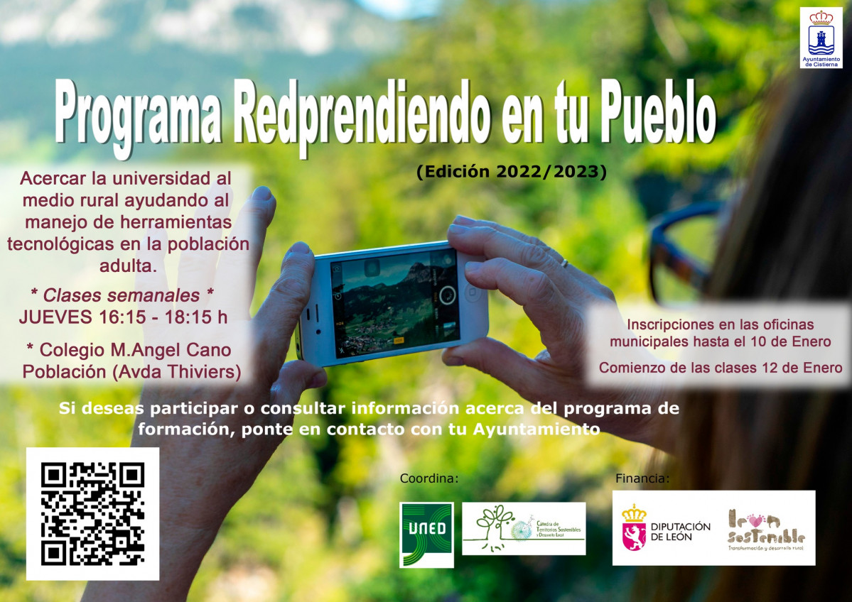 Cartel redprendiendo en tu pueblo cistierna
