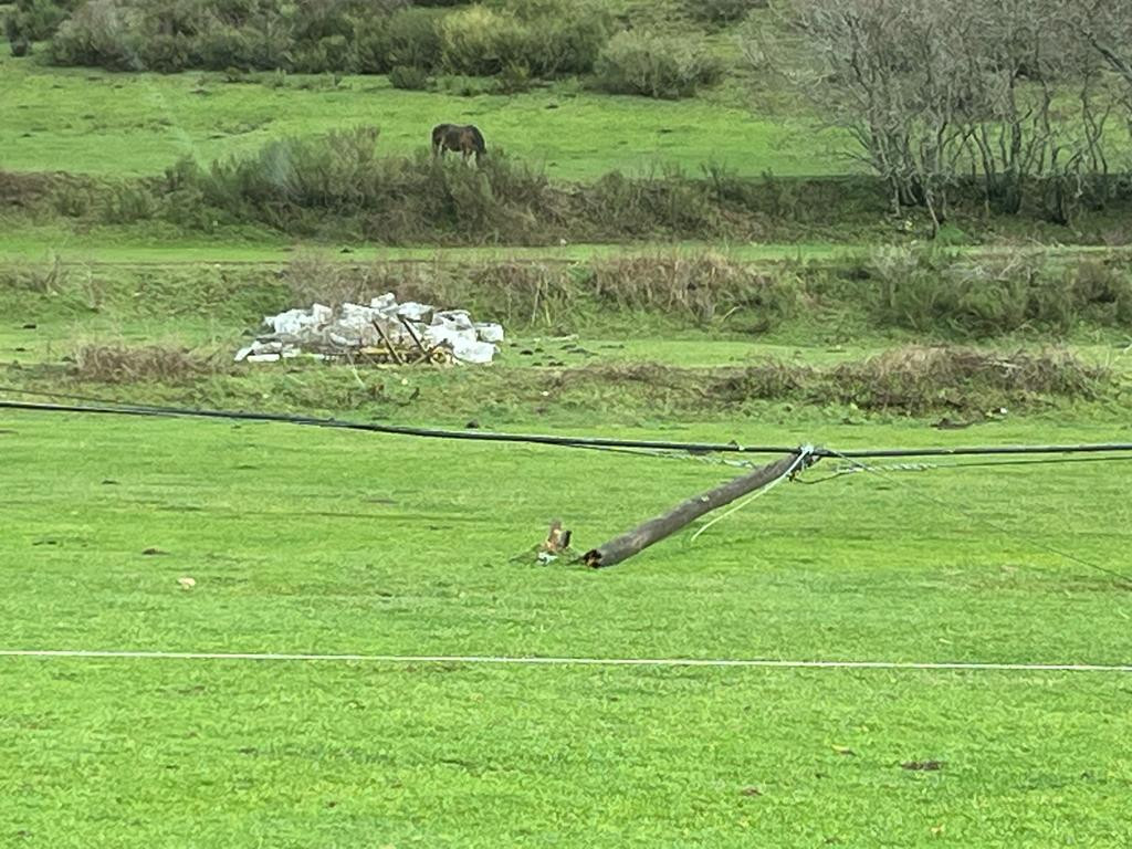 Postes de telefonia caidos lario (2)