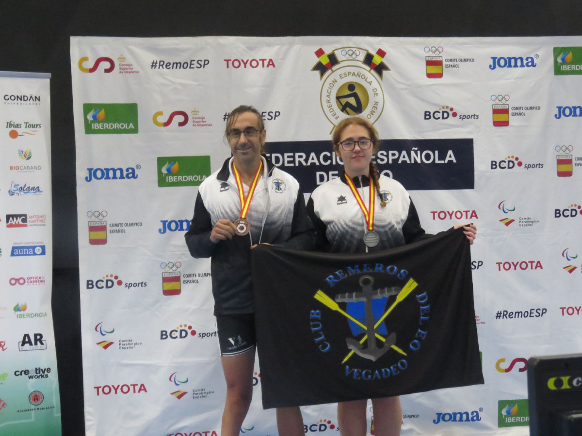 Medaliistas del Club Remeros del Eo. Campeonato de España Remoergometro.