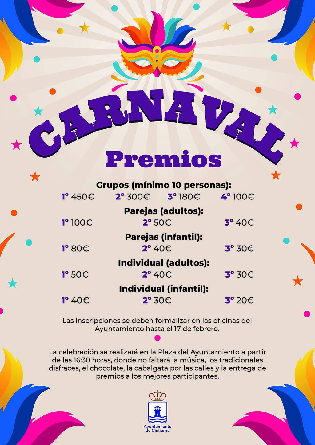 Premios carnaval 2023 cistierna