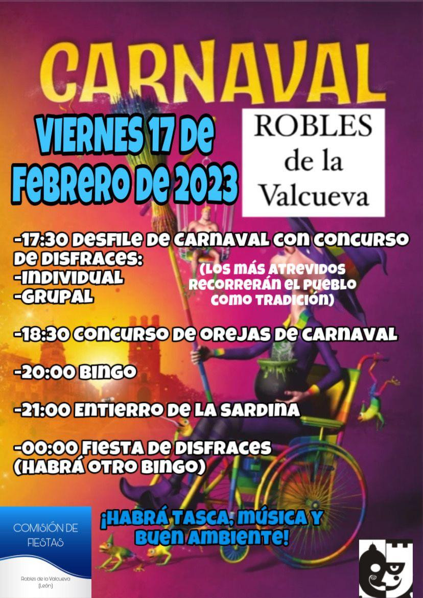 Cartel carnaval 2023 robles