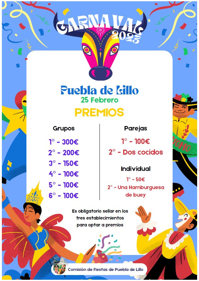 Premios carnaval puebla de lillo 2023