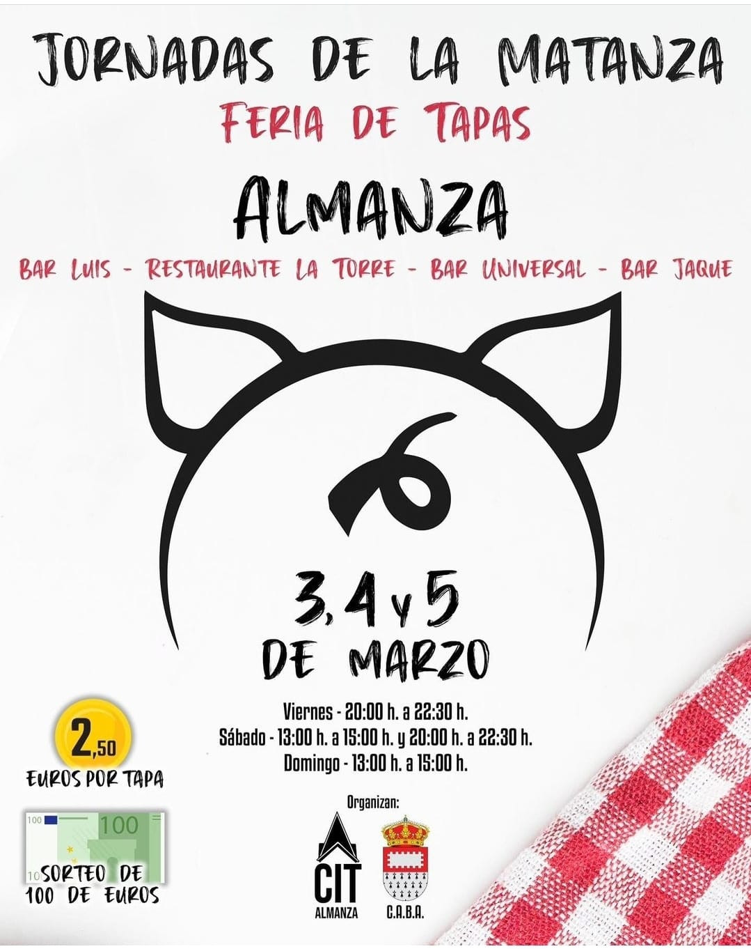 Cartel jornadas de la matanza almanza 2023