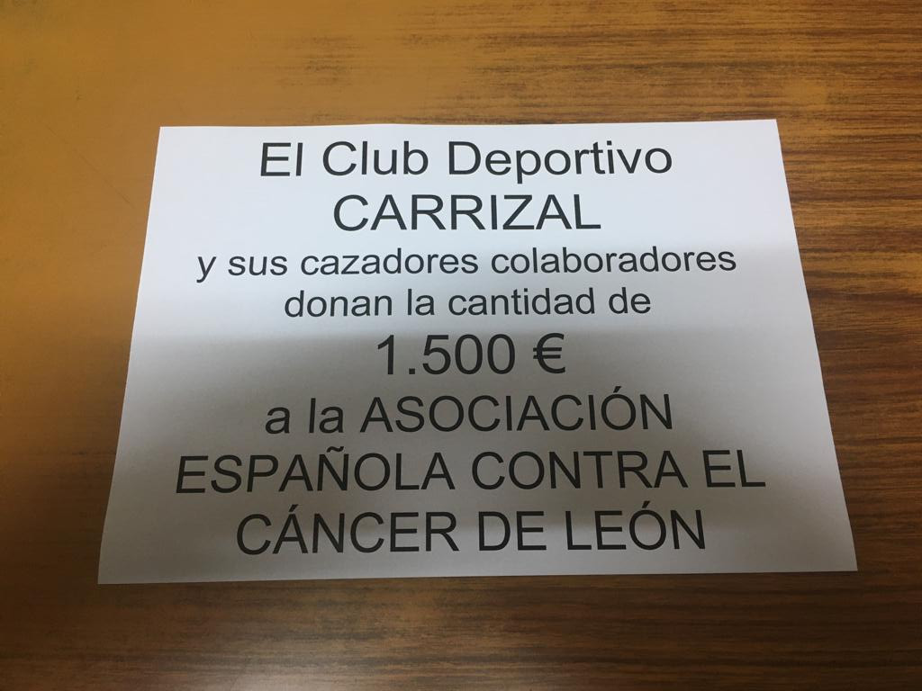 Donacion cazadores club deportivo carrizal