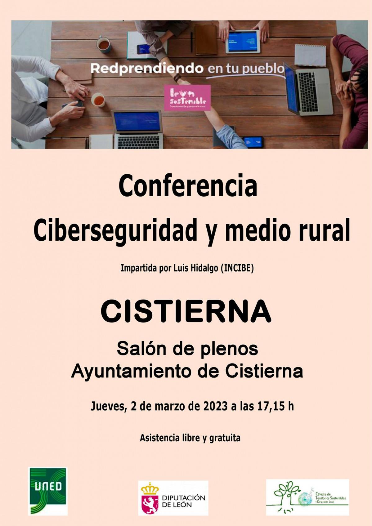 Cartel conferencia ciberseguridad