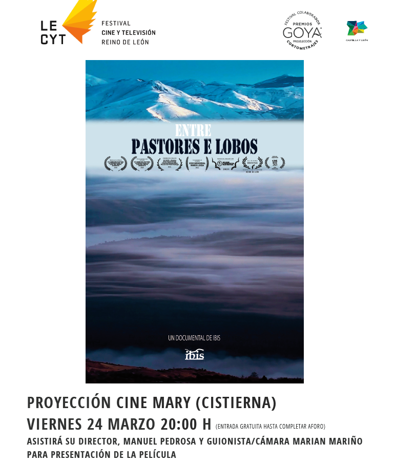 Cartel entre pastores y lobos cine mary