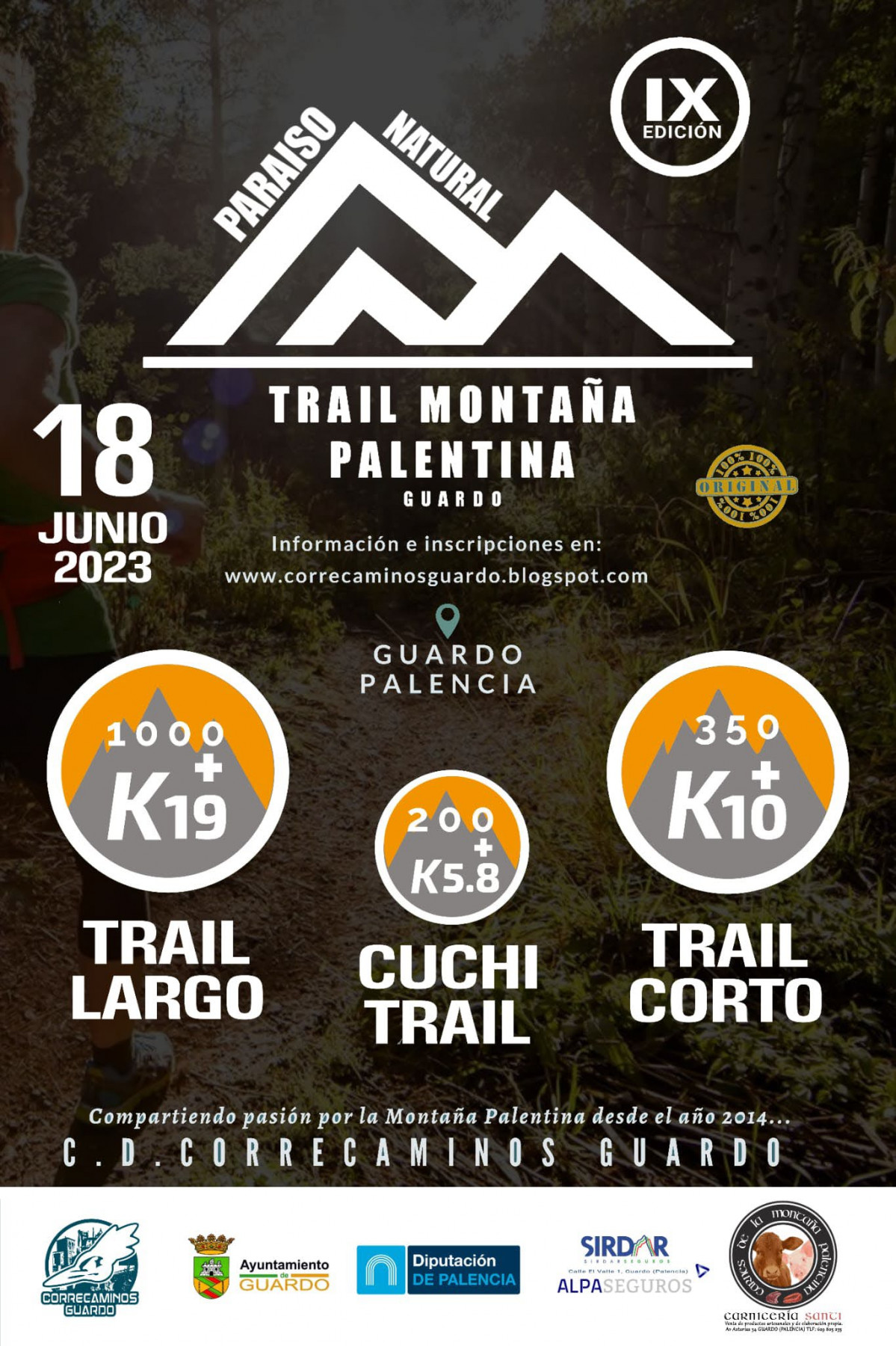 Cartel trail montau00f1a palentina