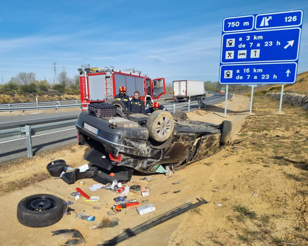 Accidente bomberos leon