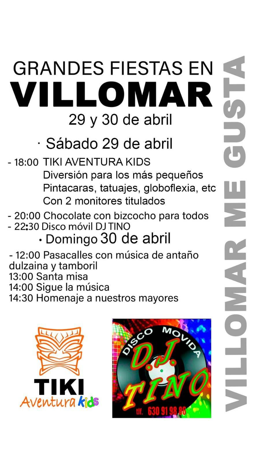 Cartel fiestas villomar