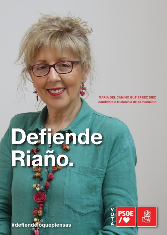 Cartel psoe camino riau00f1o