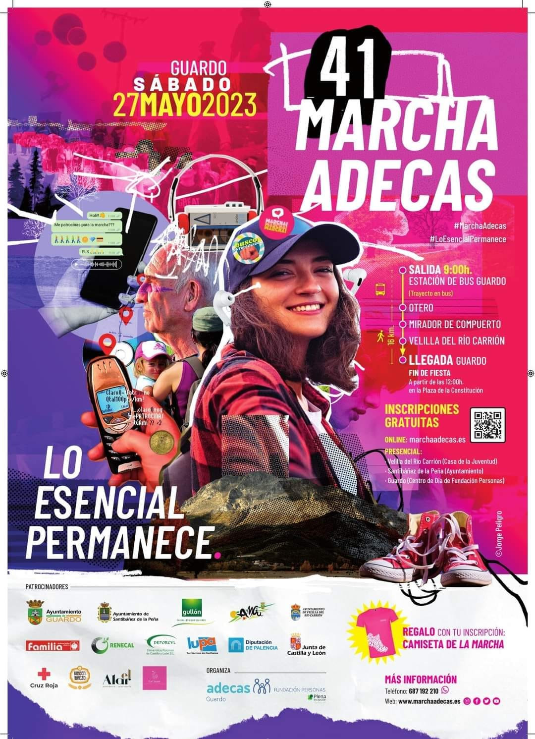 Cartel marcha adecas guardo