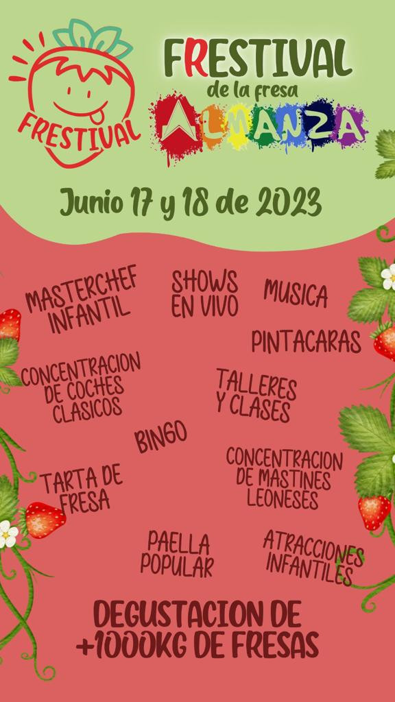 Cartel festival de la fresa 2023
