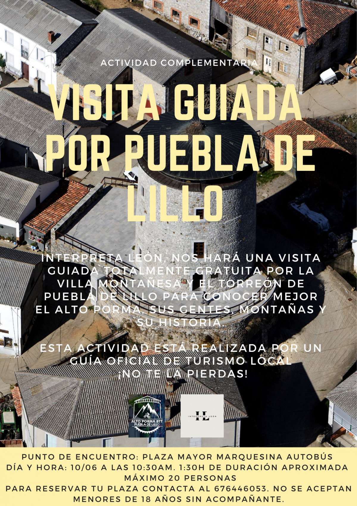 Cartel visita guiada puebla