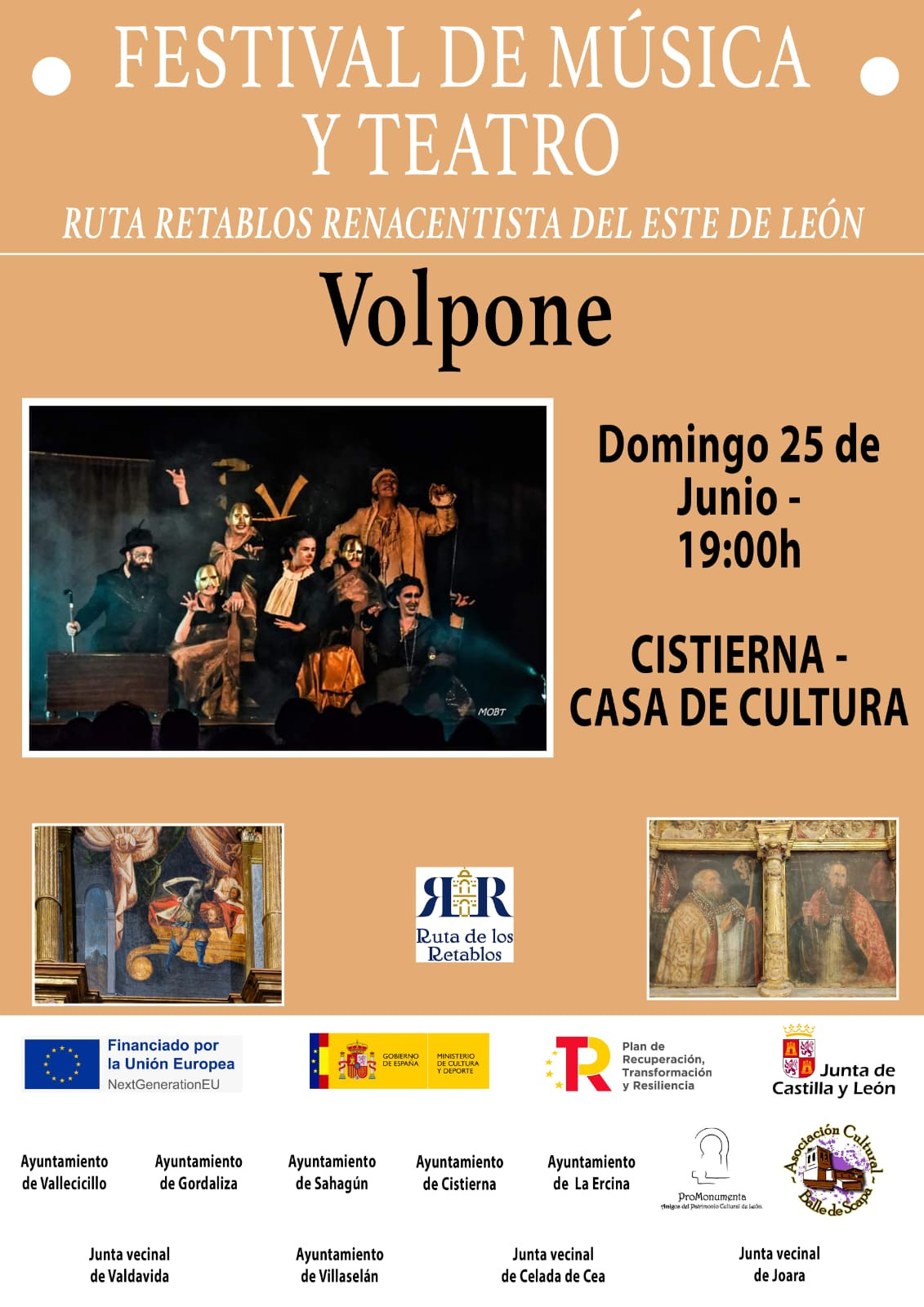 Festival de Mu00fasica y Teatro Volpone en Casa de Cultura