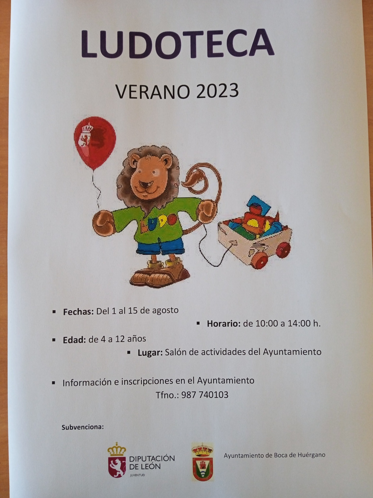 Cartel ludoteca