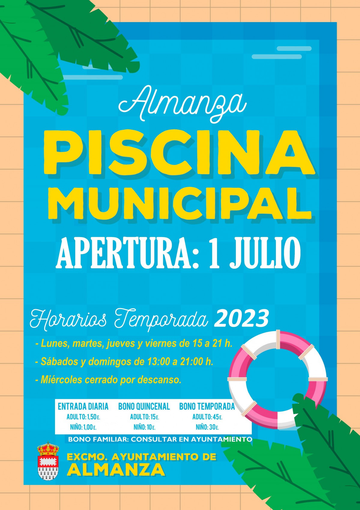 Cartel piscina