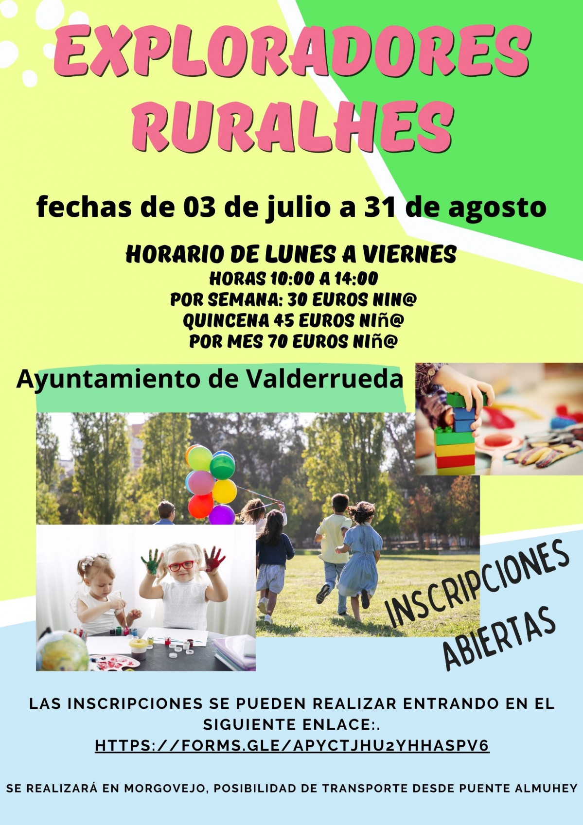 Cartel actividades verano