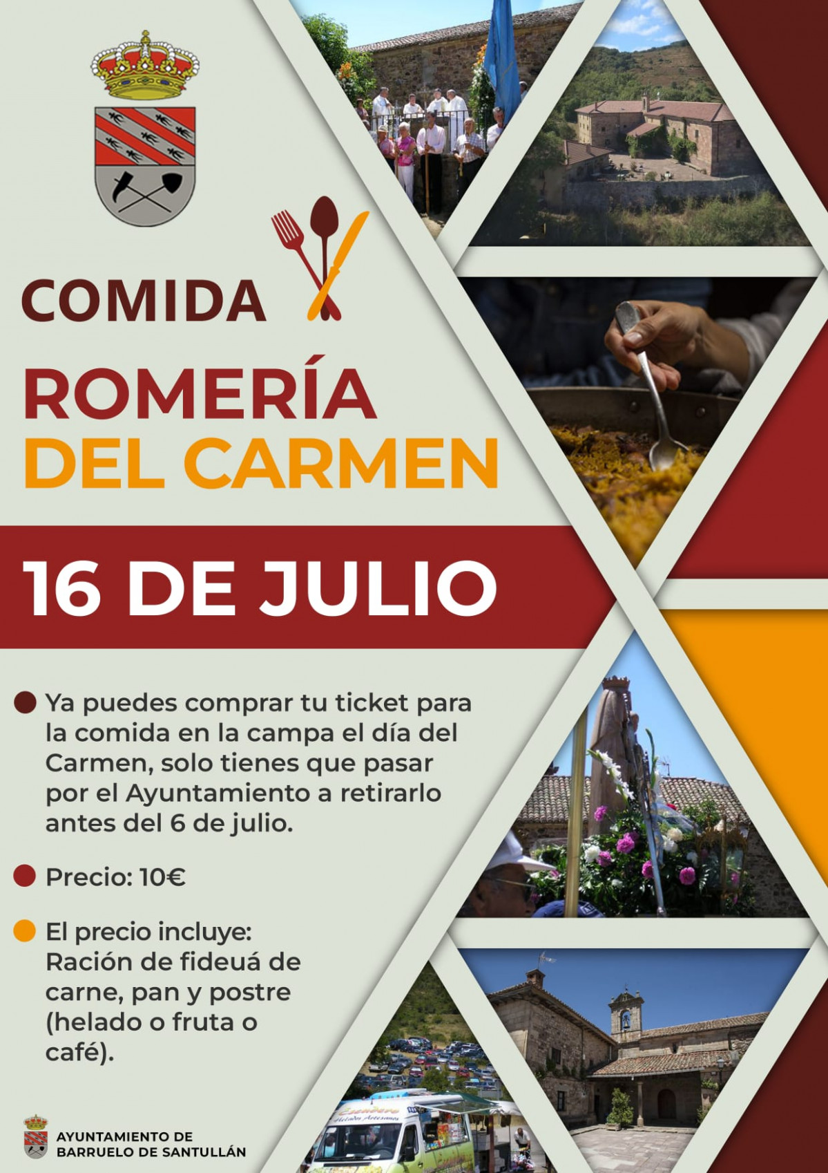 Cartel romeria del carmen 2023