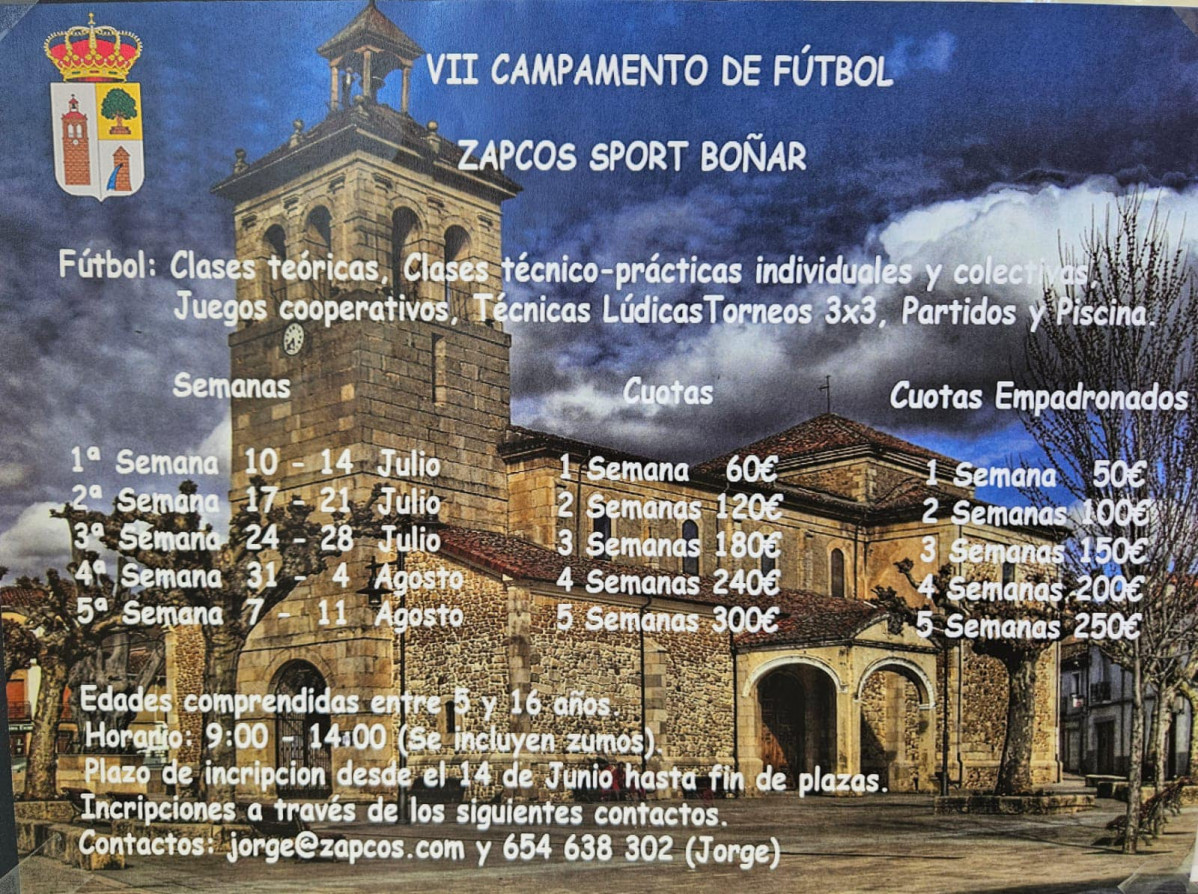 Cartel campus de futbol