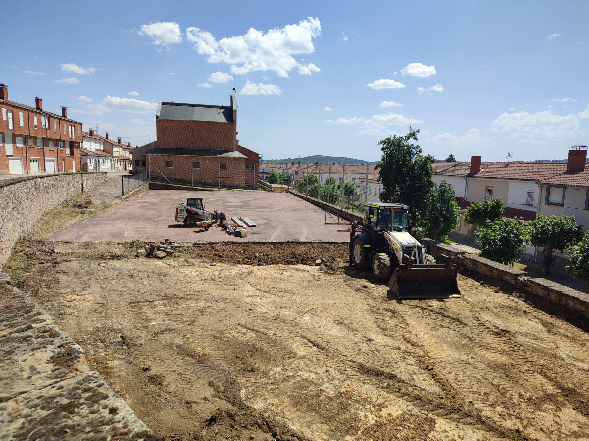 Obras pista de padel barruelo