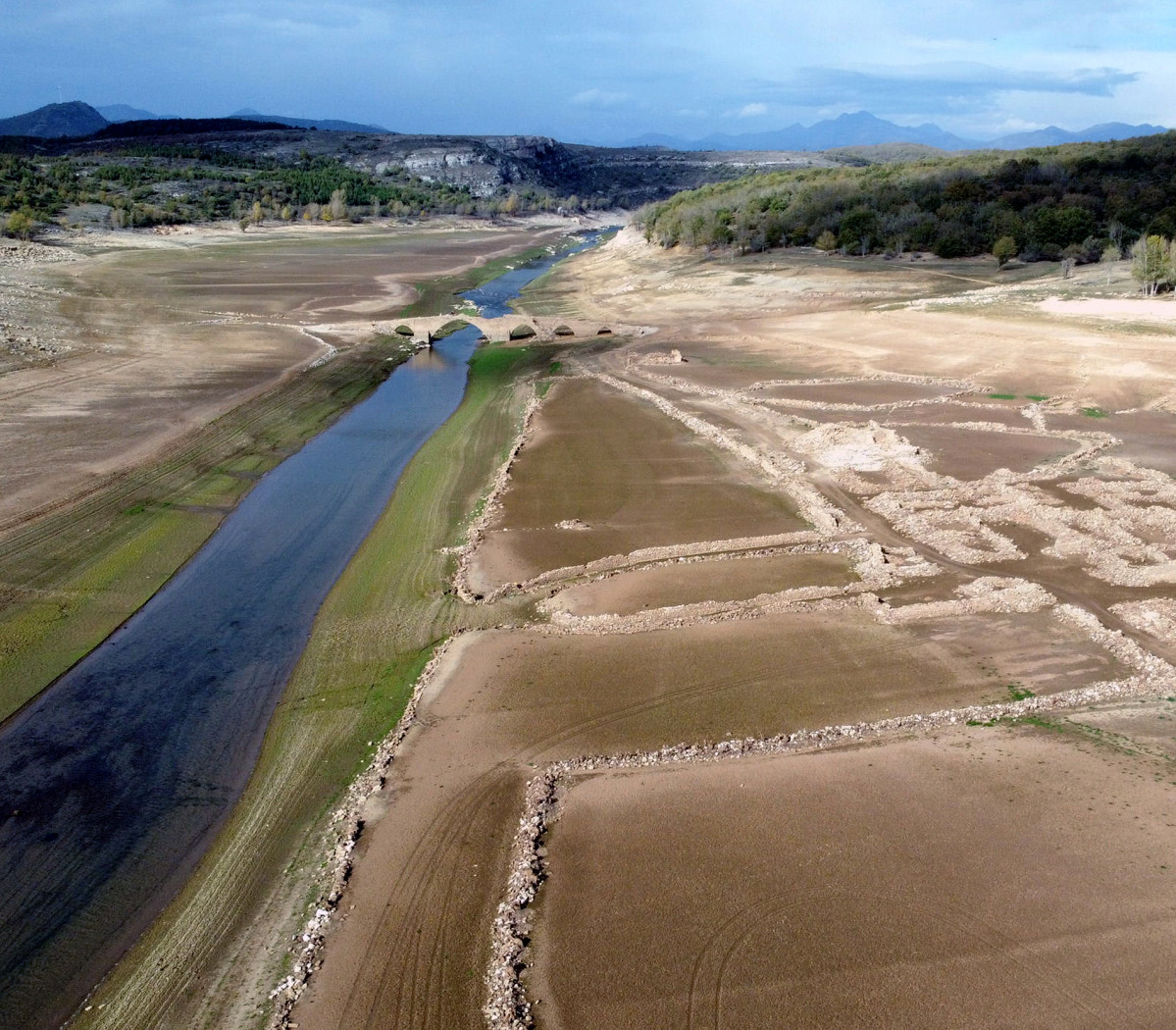 Embalse de Aguilar sequu00eda ASAJA Palencia