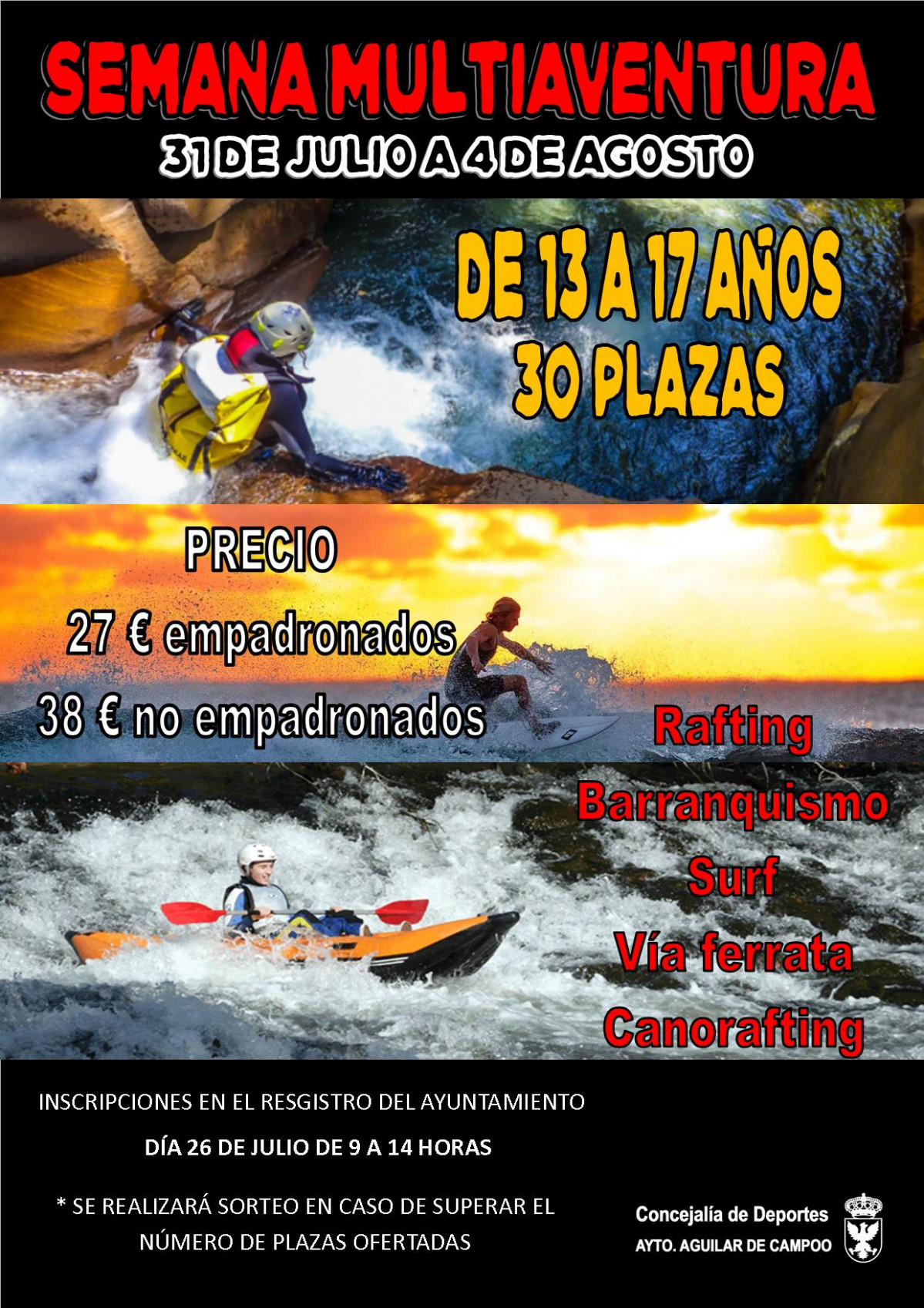 Cartel semana multiaventura 23