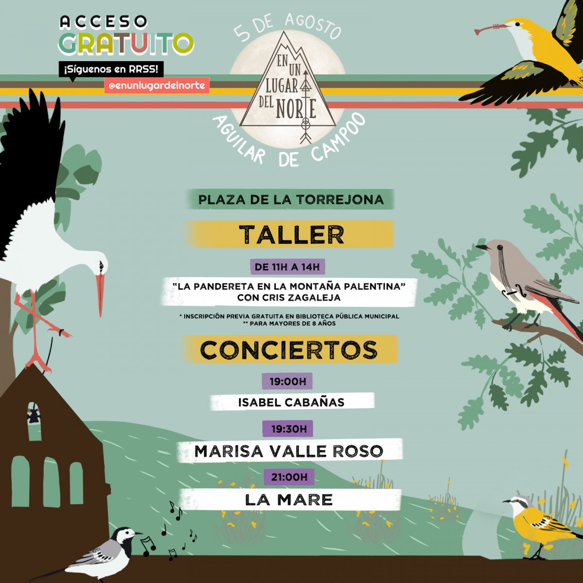 CARTEL EN UN LUGAR DEL NORTE AGUILAR