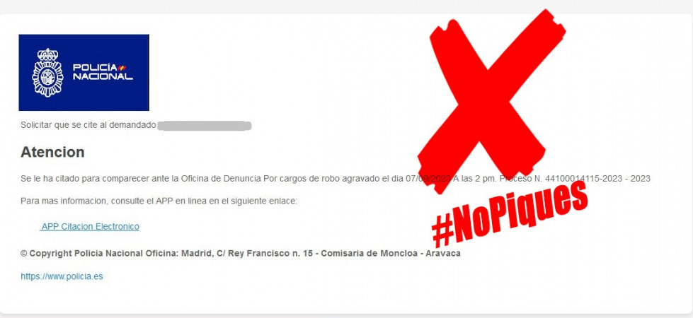 070923 malware policia correos fraudulentos