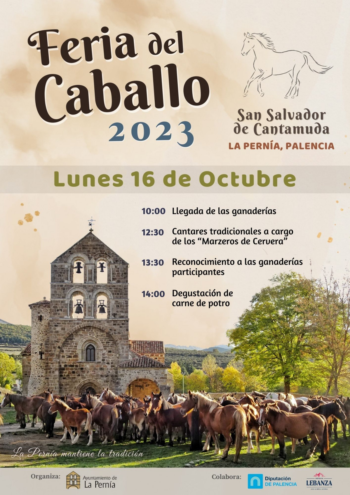 CartelFeria del Caballo. La Pernu00eda. 2023