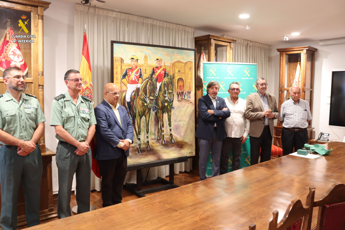 Donacion cuadro zotes guardia civil leon