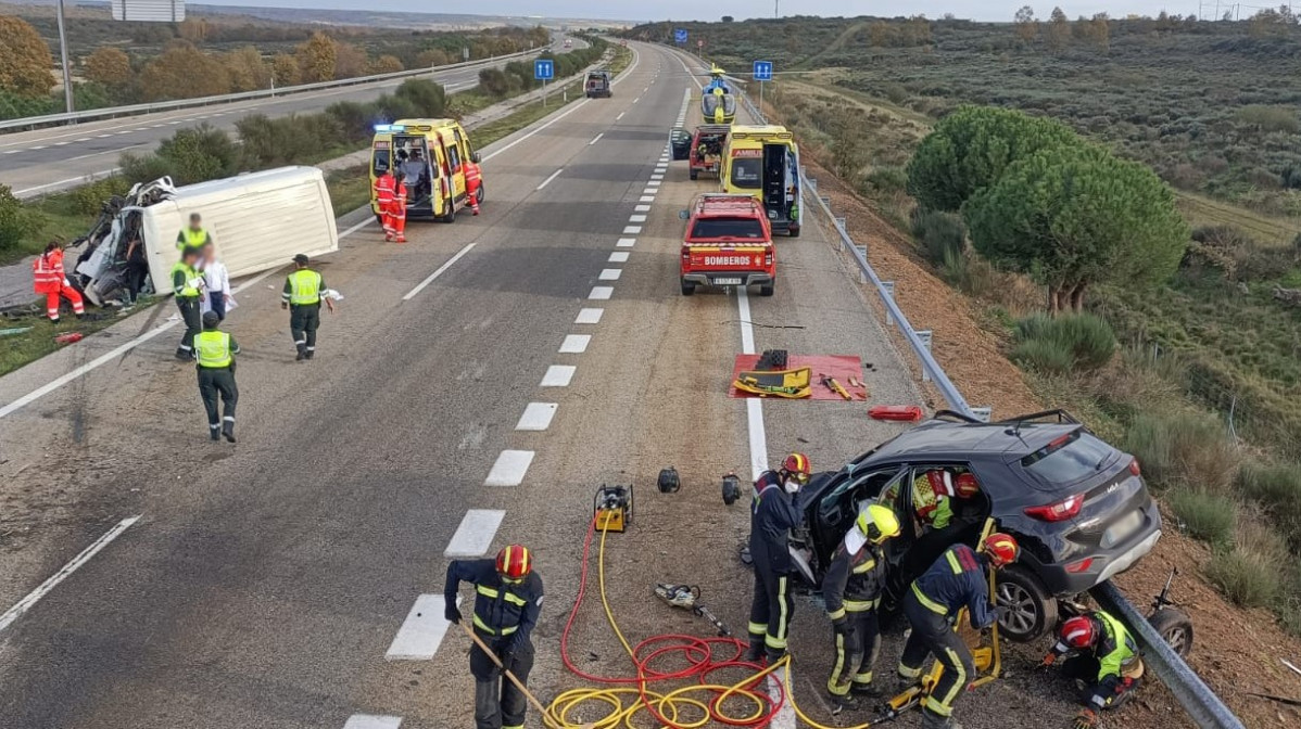 Accidente combarros bomberos de leon