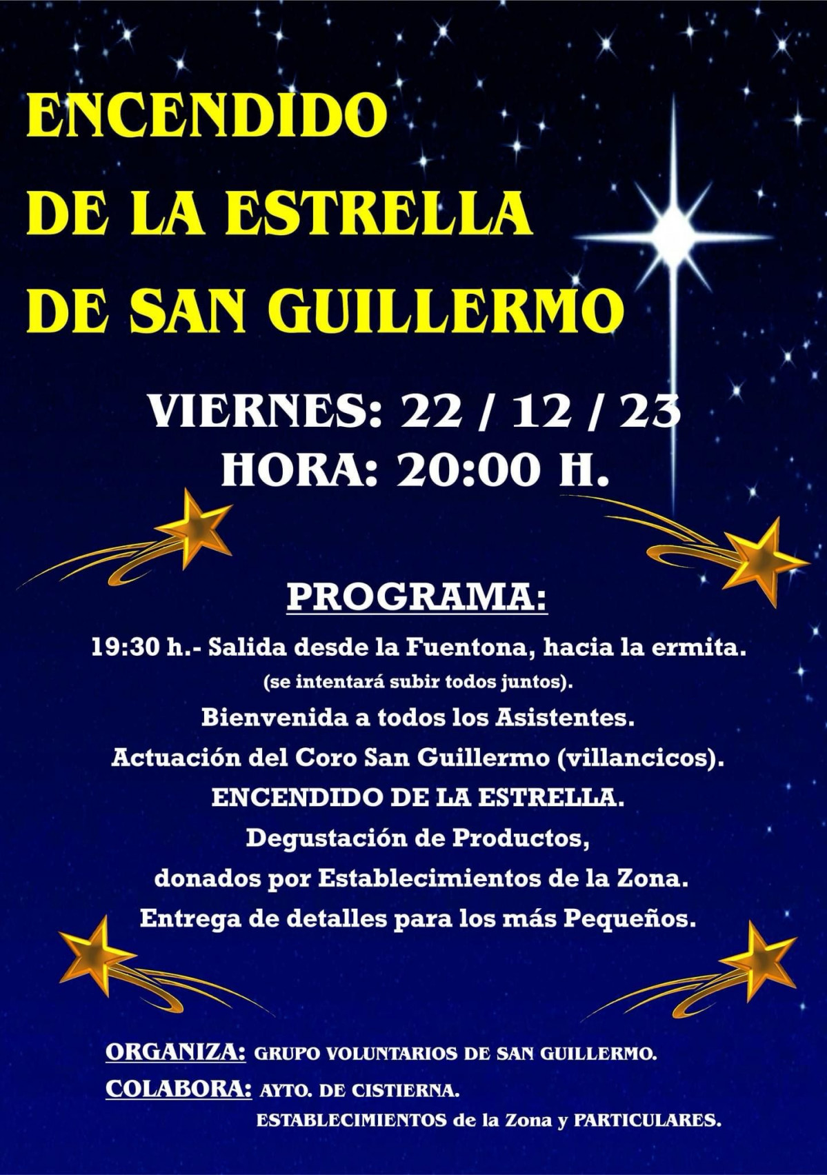 Encendido estrella cistierna 2023