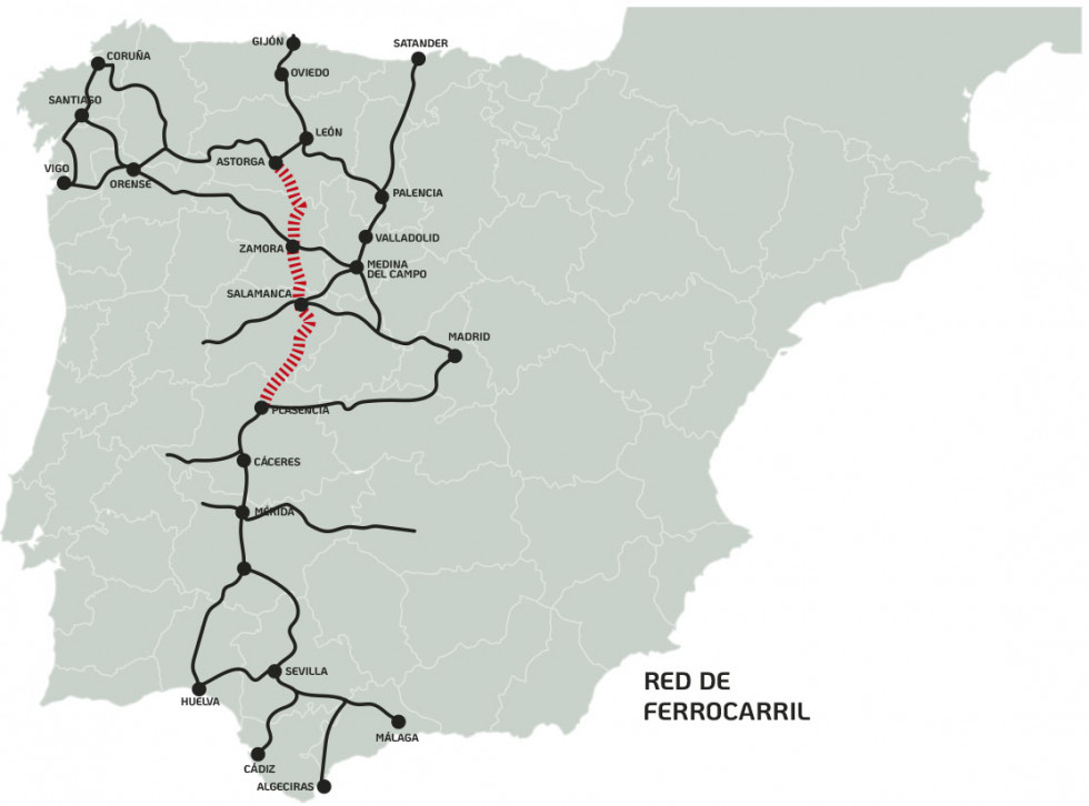 Ferrocarril ruta de la plata