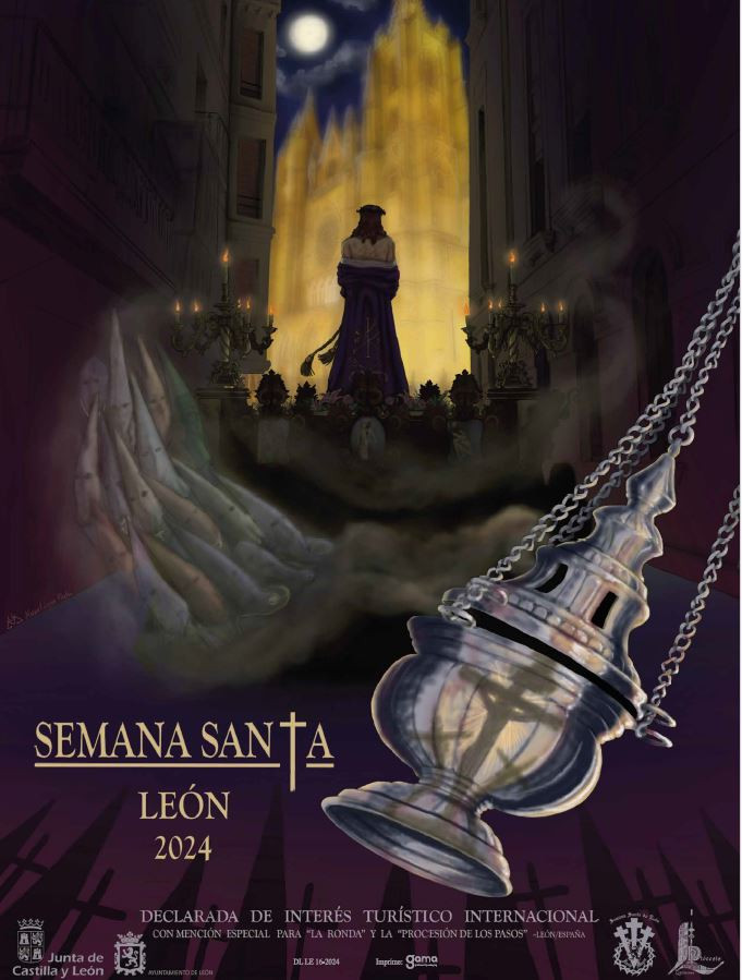 Cartel semana santa leon 2024