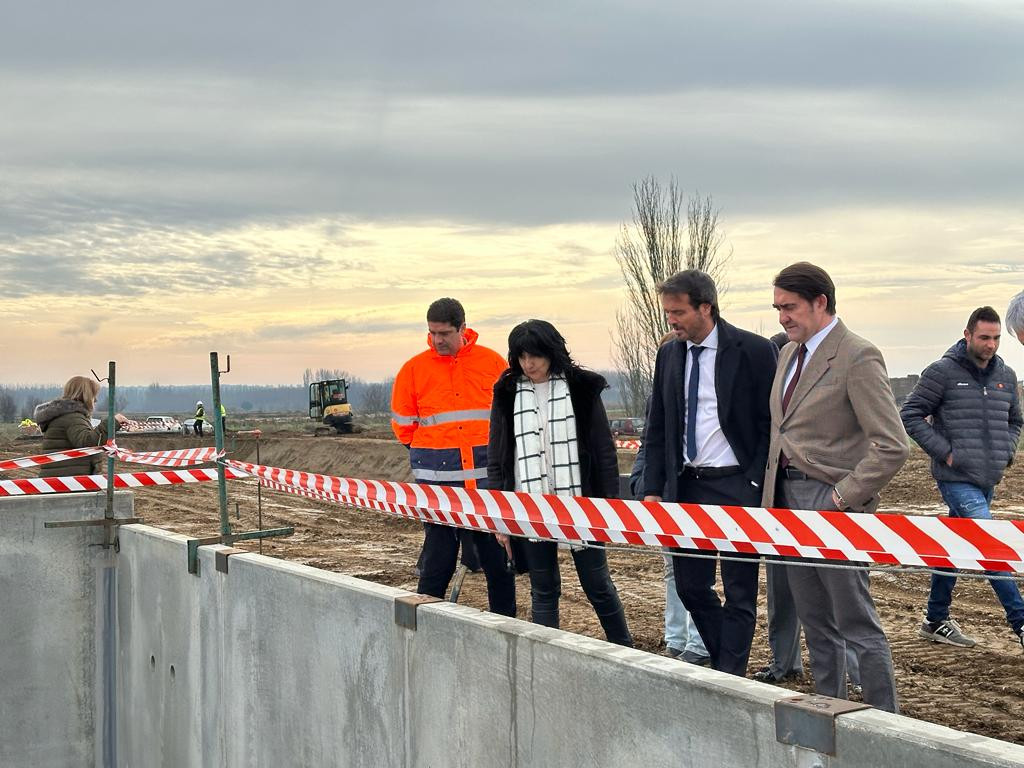 Visita obras depuradora cimanes de la vega