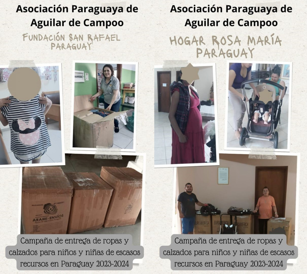 Donaciones asociacion paraguaya aguilar