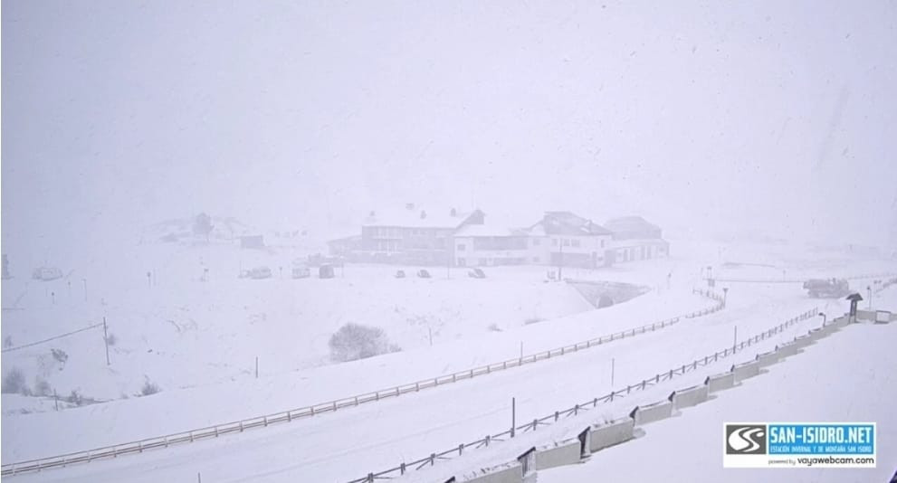 Estacion de san isidro 24 febrero nieve