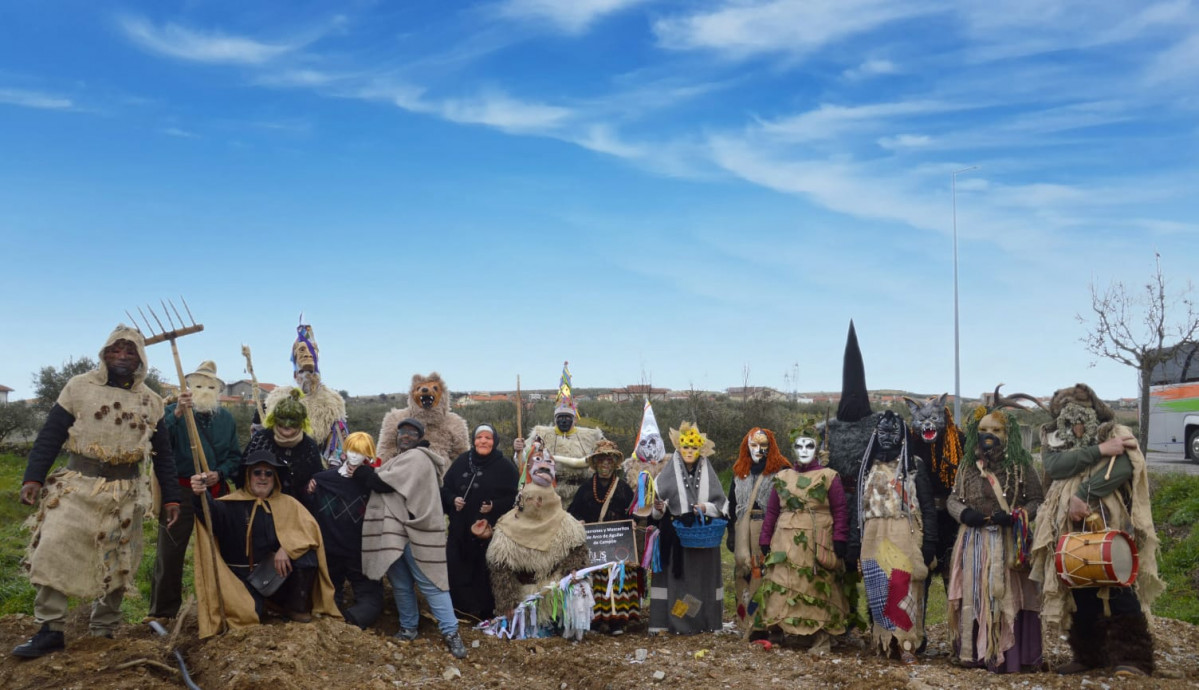 Zamarrones y mascaritos aguilar Encuentro de Rituales Ancestrales de Bemposta