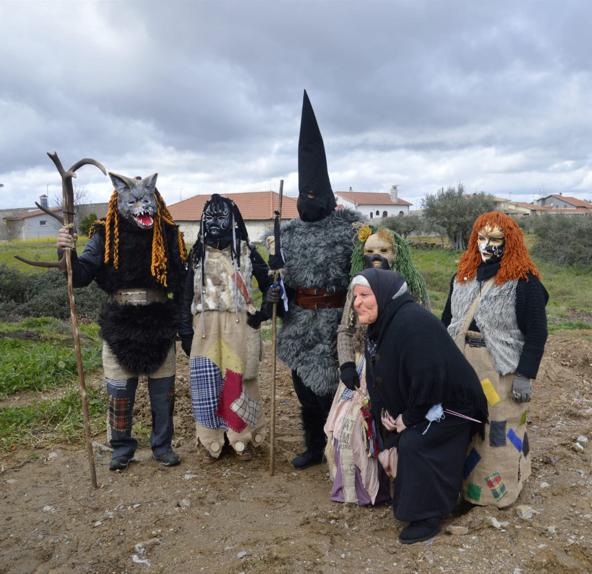 Zamarrones y mascaritos aguilar Encuentro de Rituales Ancestrales de Bemposta (3)