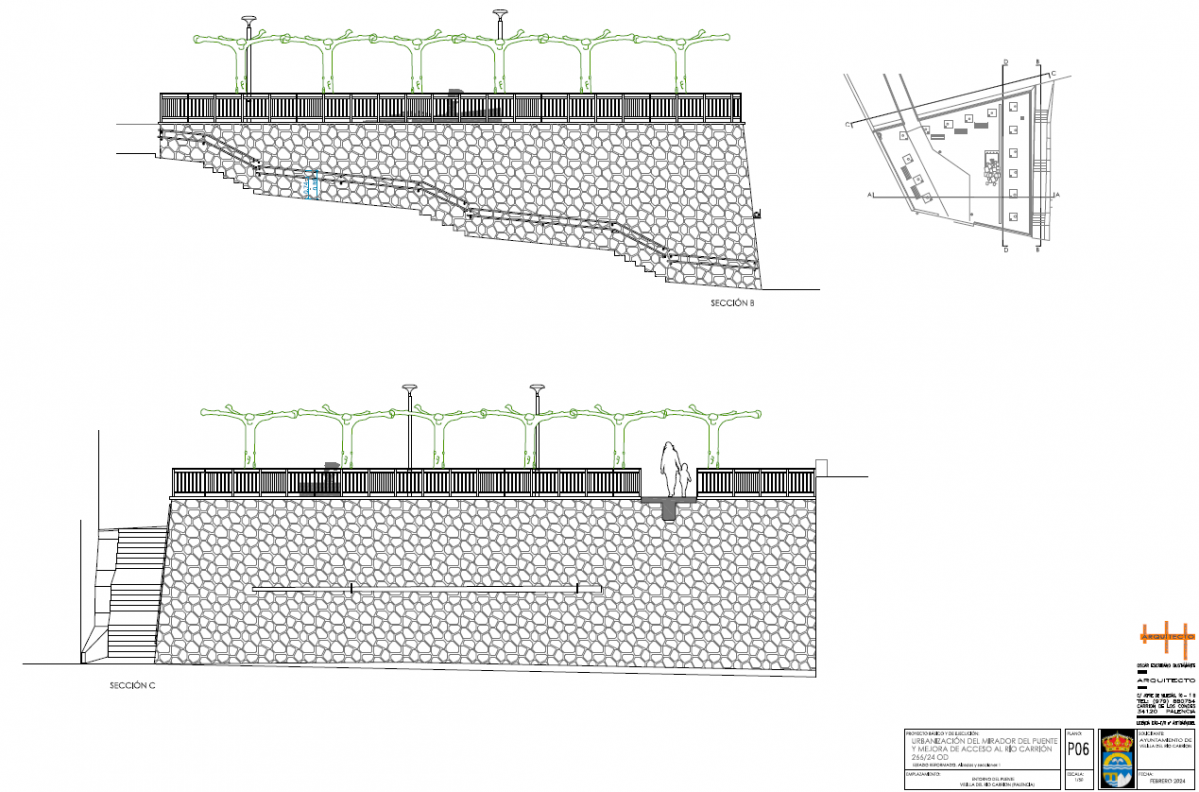 Proyecto acceso rio pz mirador del puente velilla