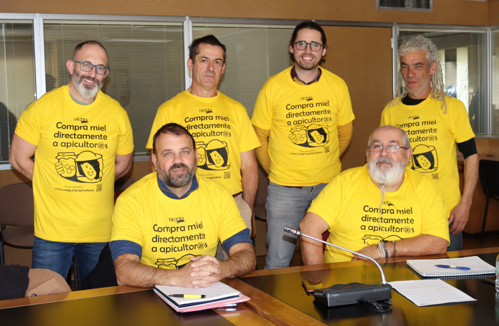 Representantes Sector Apícola COAG hoy en Madrid