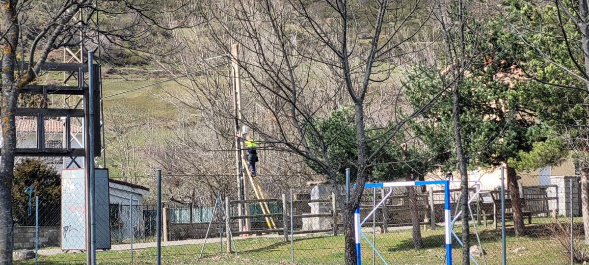 Obras fibra optica lario