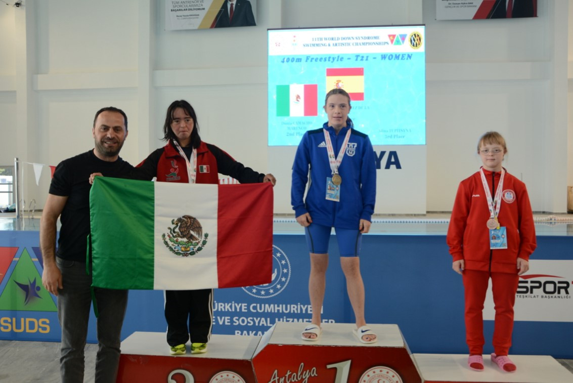 Camino Martinez sopeu00f1a de curueu00f1o medallas natacion trisome games turquia 2024 (2)