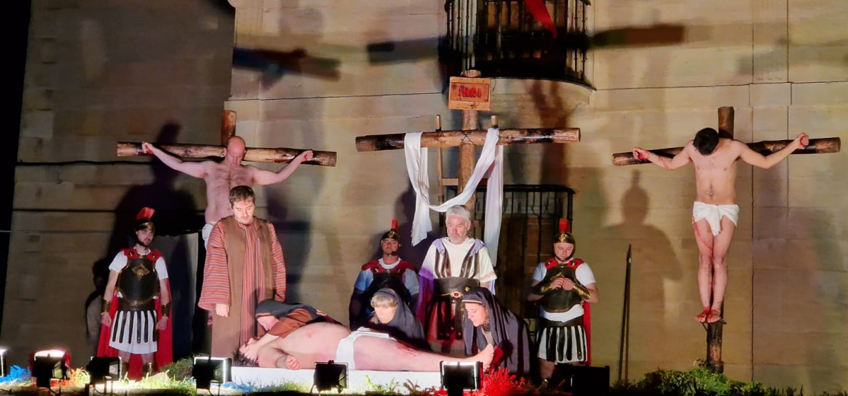 Representacion de la pasion guardo semana santa 2024